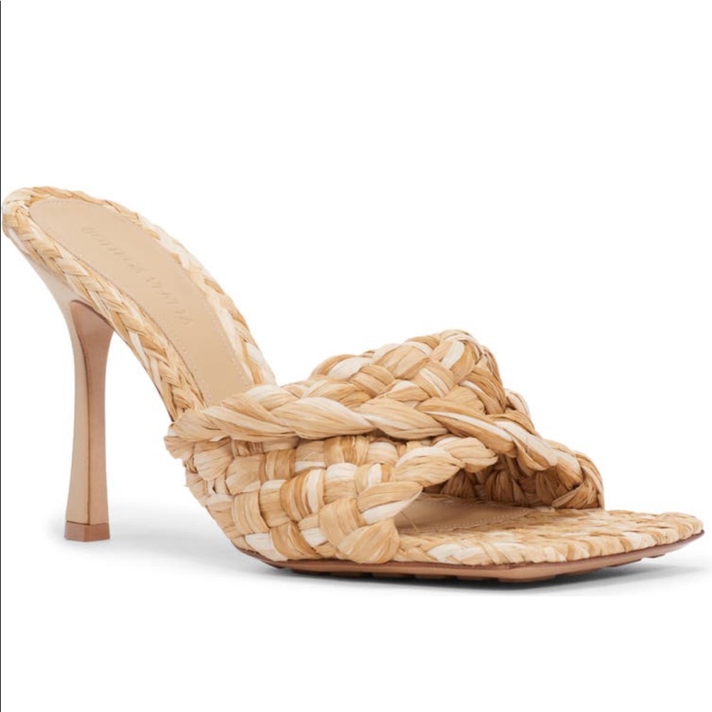 Bottega Venetta Intrecciato Slide Sandal sz 37.5